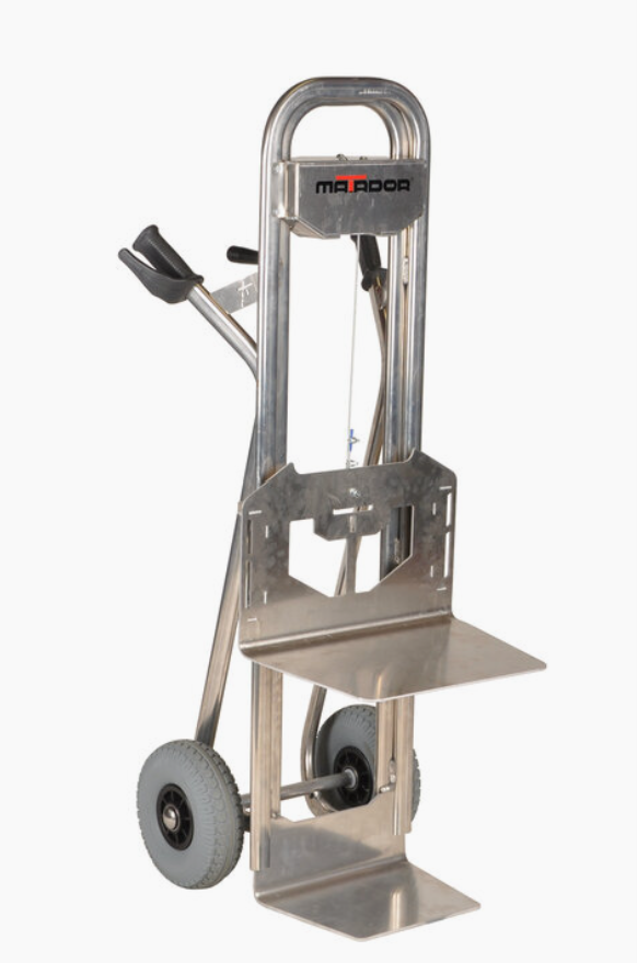 Steekhefwagen met steunplaat voorbeeld